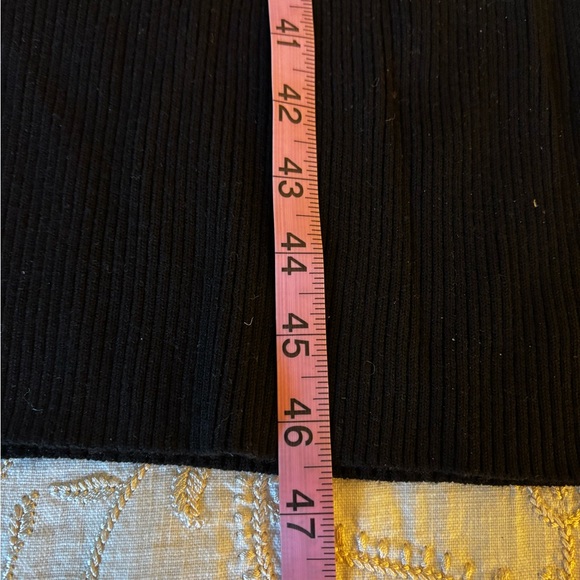 WHBM White House Black Market Long Black Cardigan Sweater Wool Blend S Small TTS - Picture 9 of 14